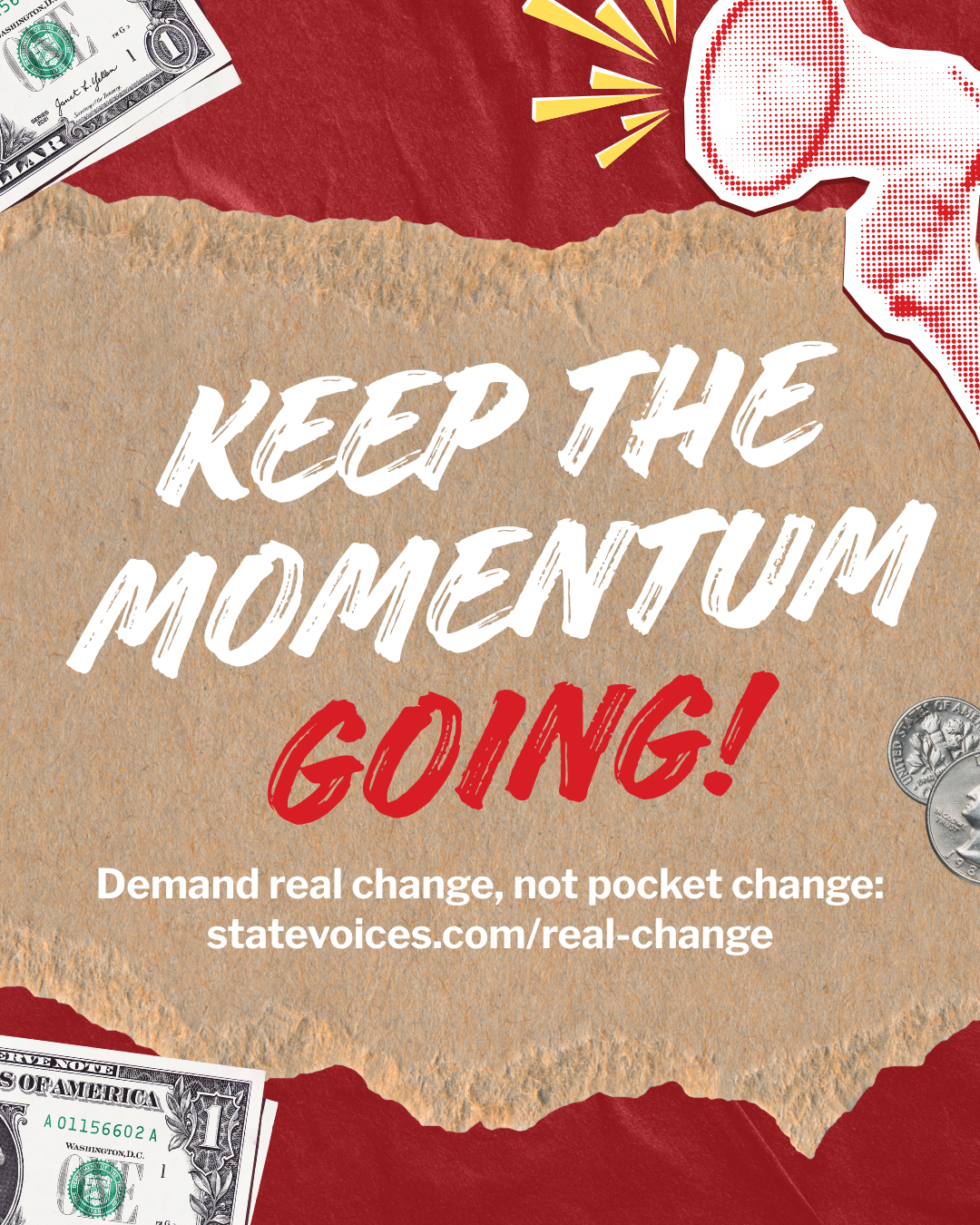 Real Change, Not Pocket Change | We Ain’t Buying It Impact-2
